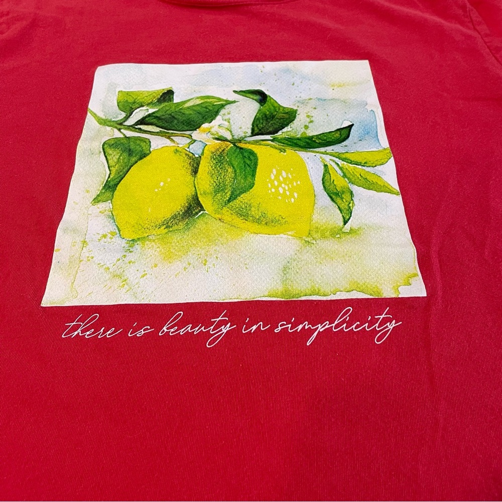 Forever 21 Women’s Lemon Purposeful Inspiration Quote T- Shirt Size M - Picture 2 of 4
